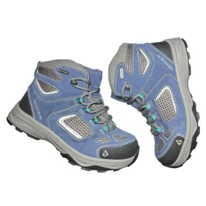Vasque Breeze III Kids Ultra Dry Blue &amp; Gray Waterproof Hiking Boot Size 5