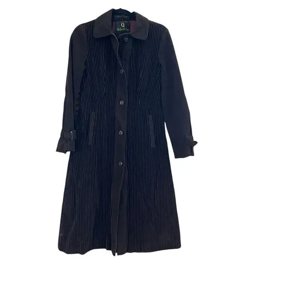 Vintage Velveteen Trench Coat