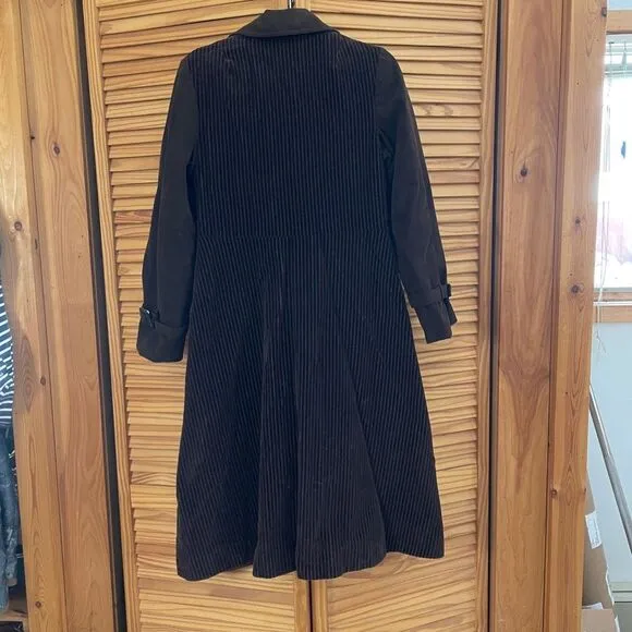 Vintage Velveteen Trench Coat
