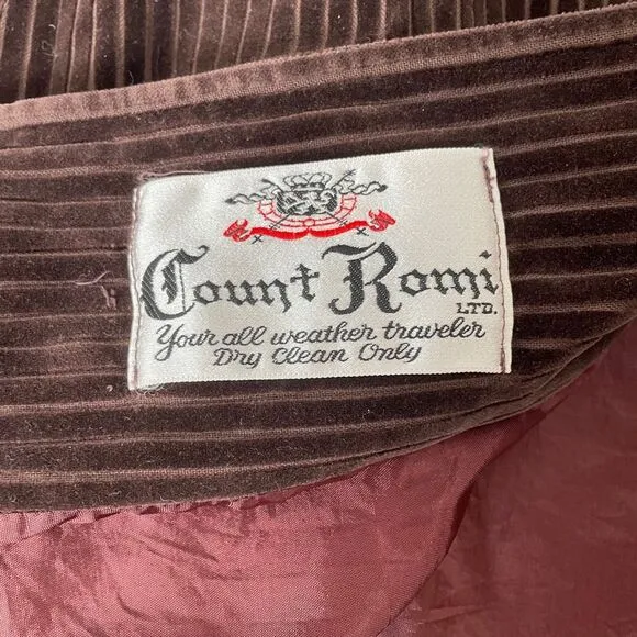 Vintage Velveteen Trench Coat