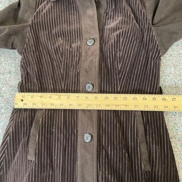 Vintage Velveteen Trench Coat