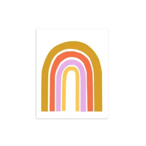 Warm Rainbow Arch 8x10 Print Framed