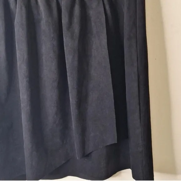 Wilfred free Nescher vegan suede faux wrap skirt elastic waist slip on SZ M