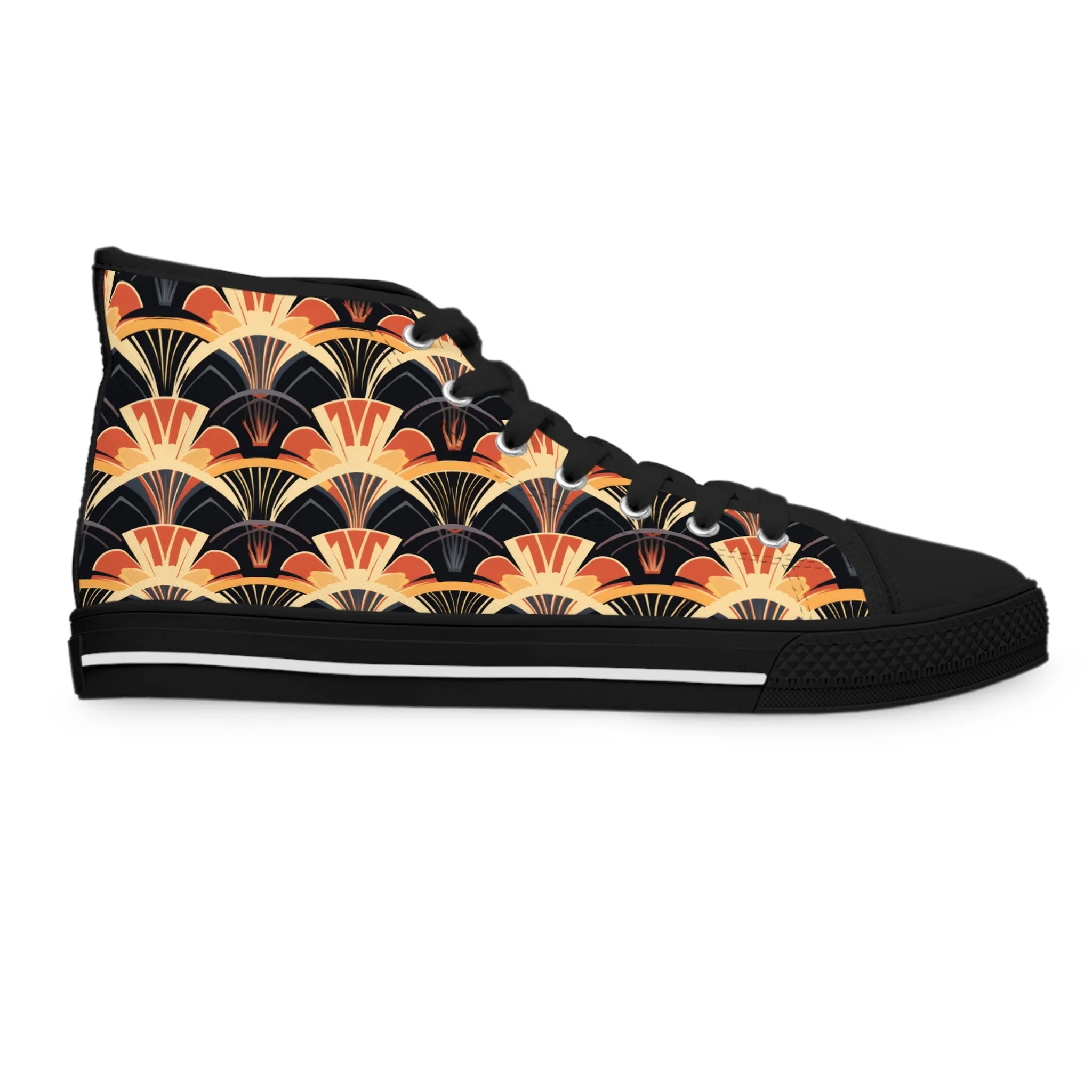Women's High Top Sneakers - Gilded Highlights