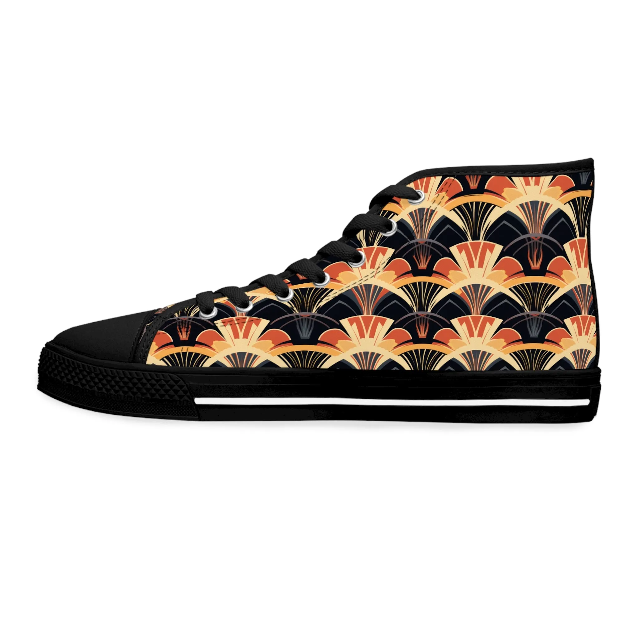 Women's High Top Sneakers - Gilded Highlights