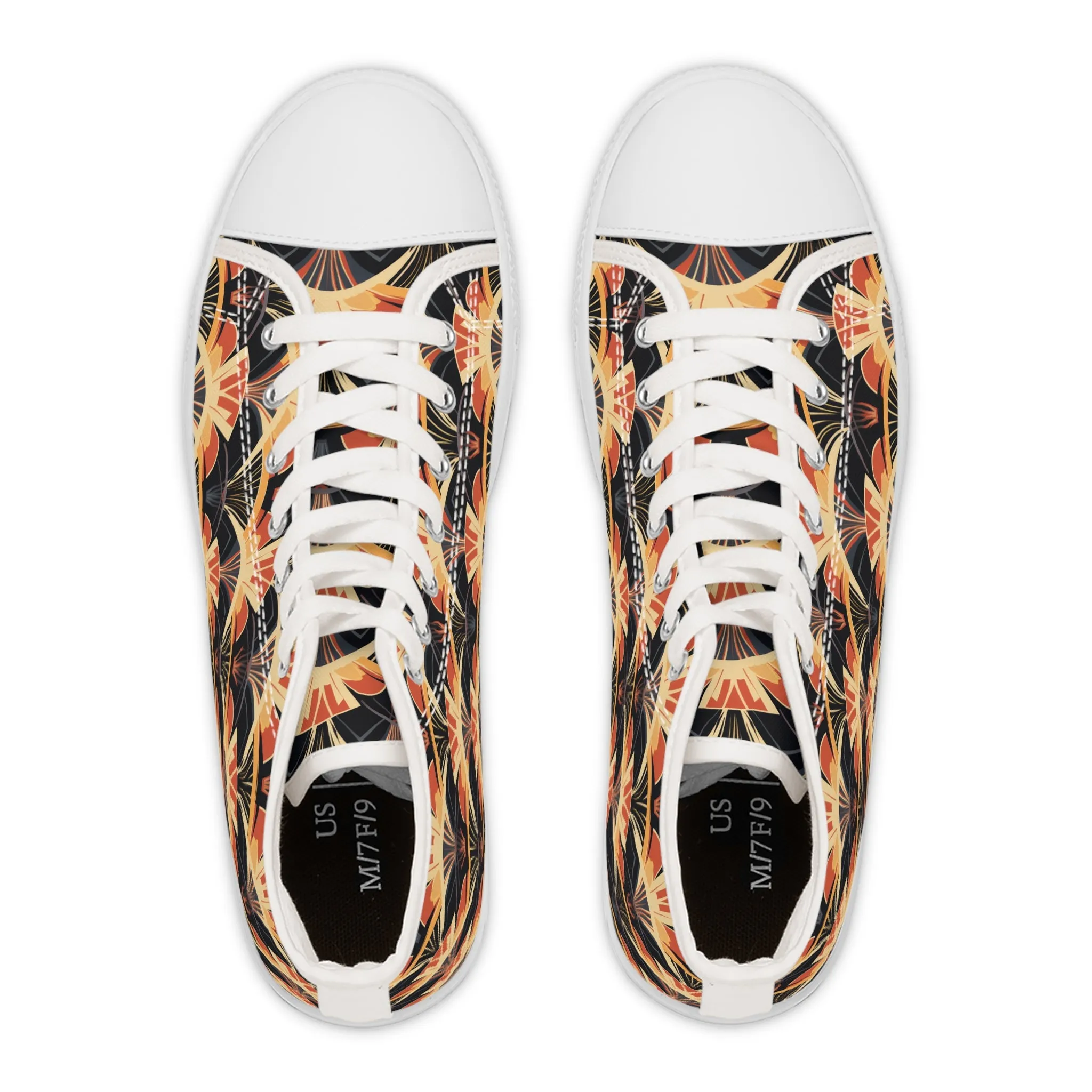 Women's High Top Sneakers - Gilded Highlights