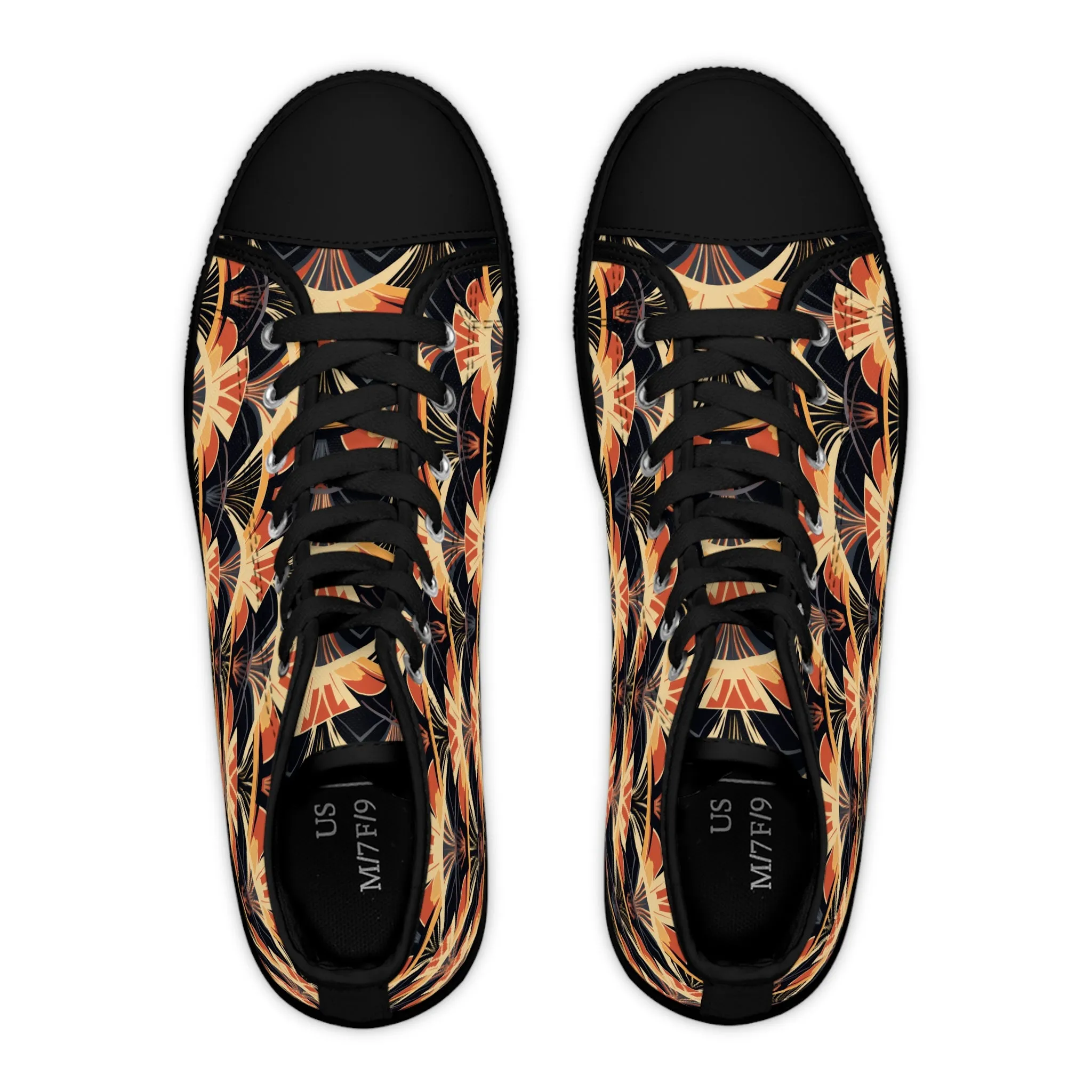 Women's High Top Sneakers - Gilded Highlights