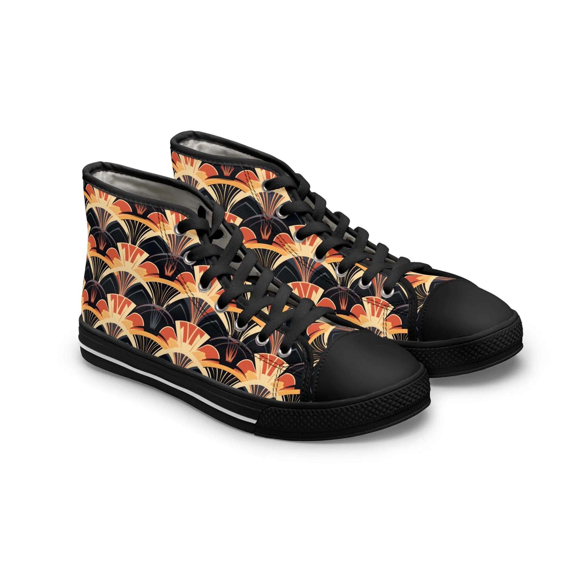 Women's High Top Sneakers - Gilded Highlights