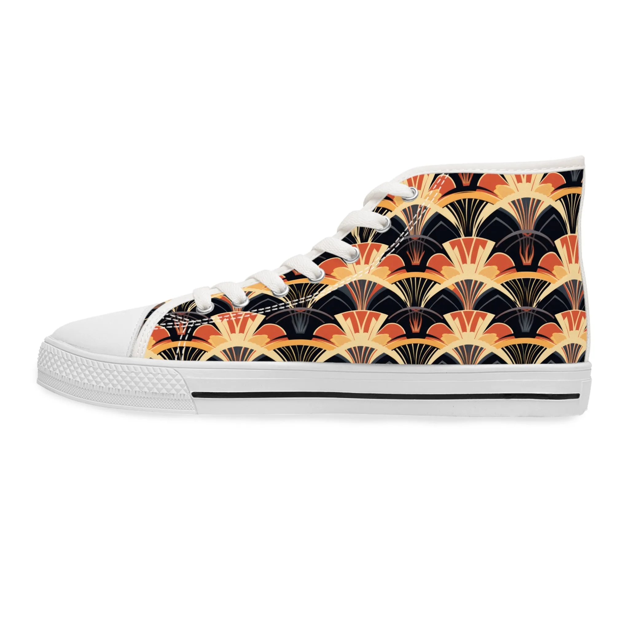Women's High Top Sneakers - Gilded Highlights