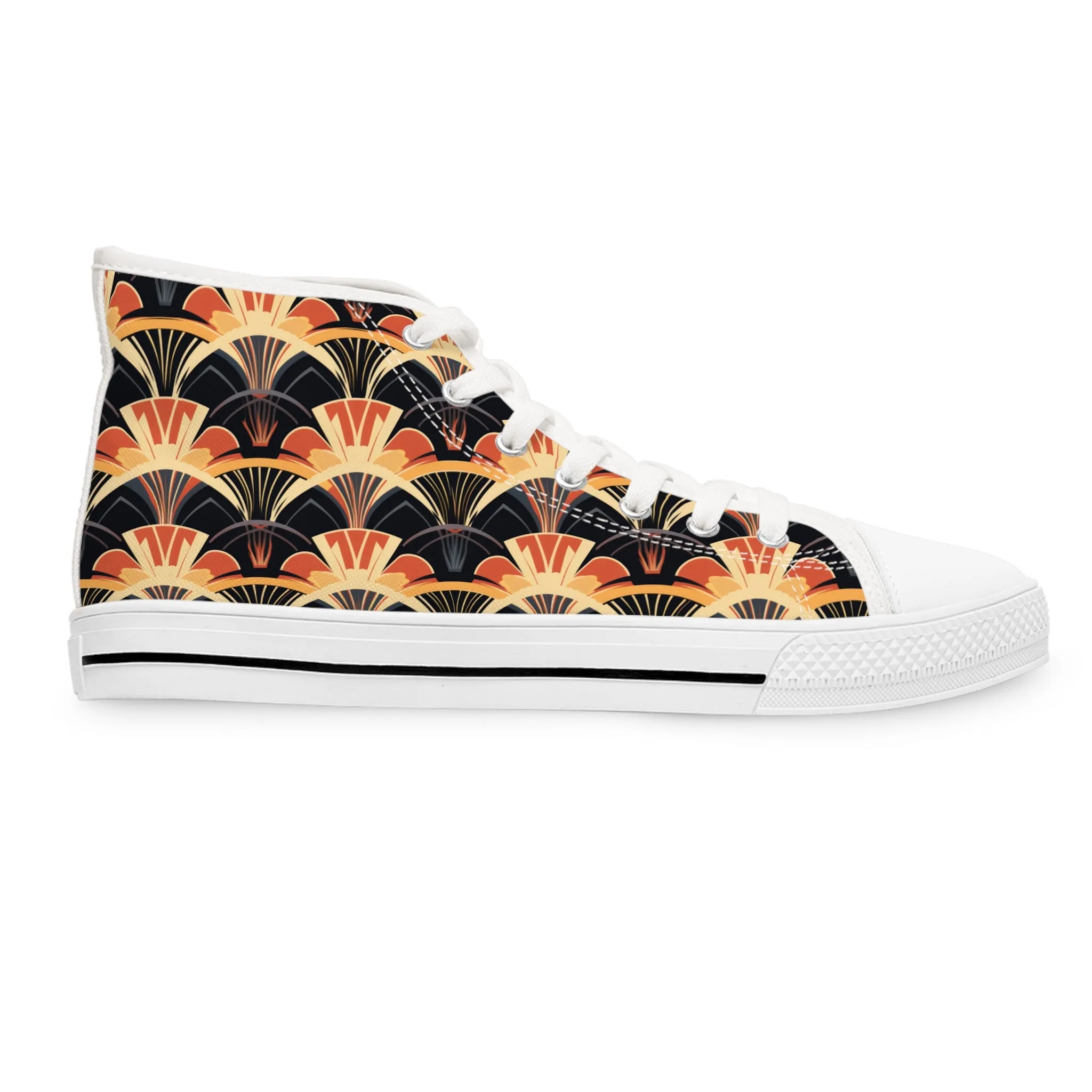 Women's High Top Sneakers - Gilded Highlights