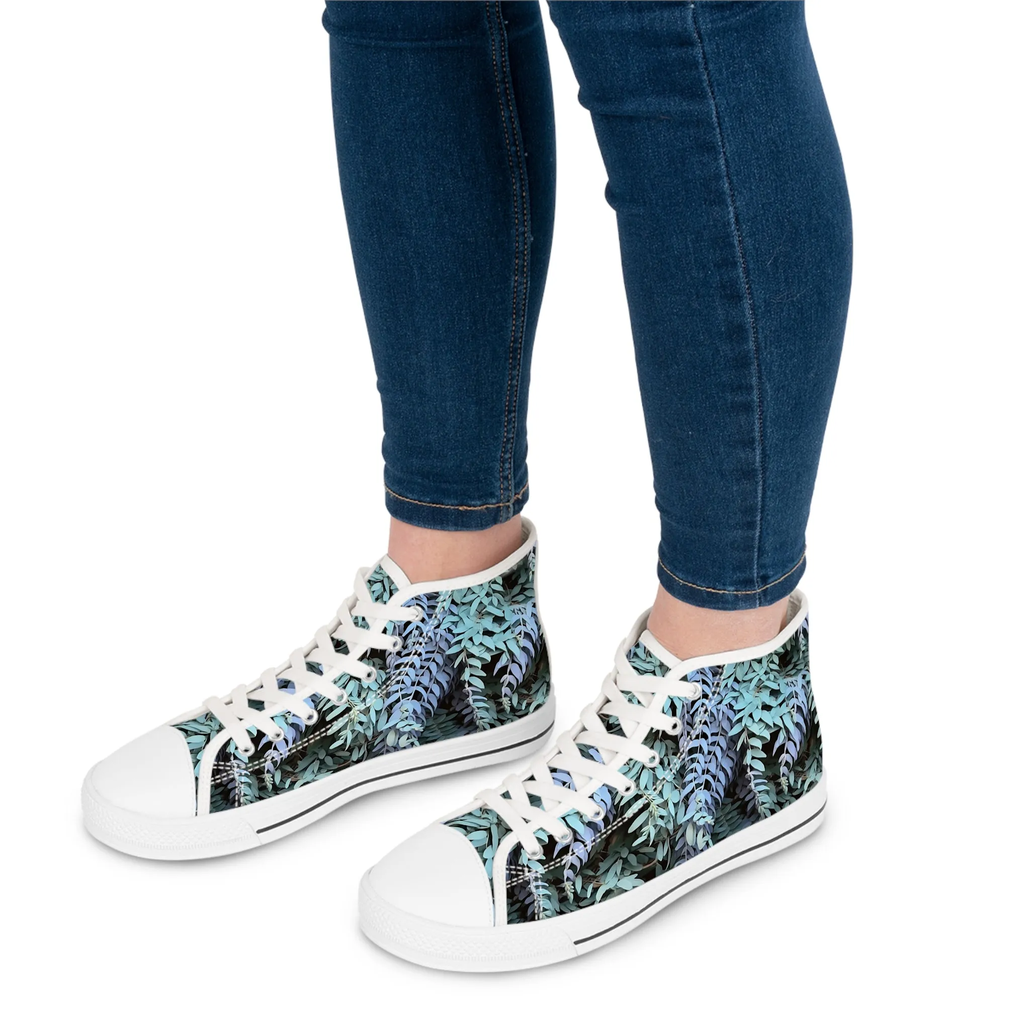 Women's High Top Sneakers - Purple Sage, Purple Sage
