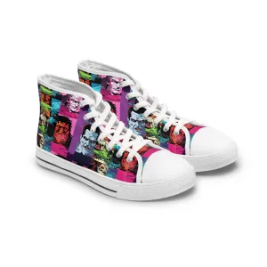 Women's High Top Sneakers - Spooky Monsters Anime Beta