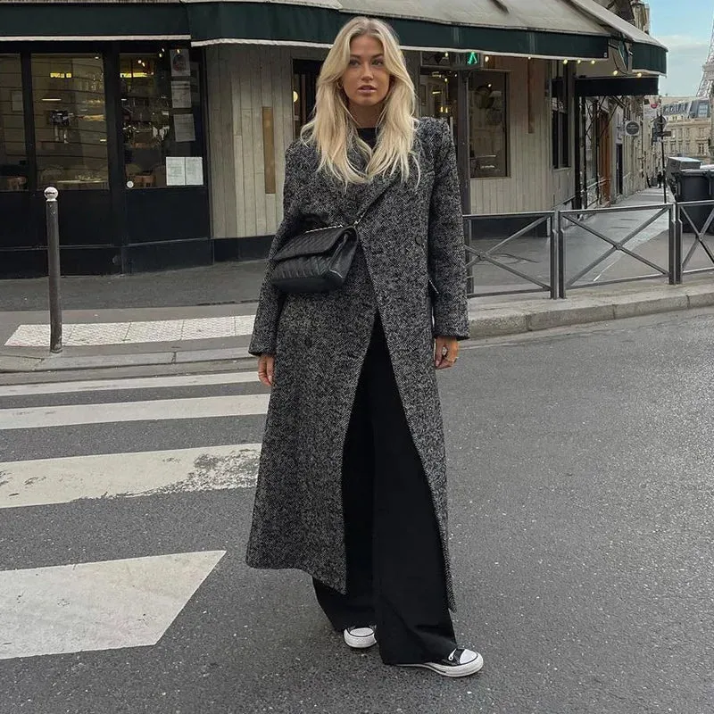 Women's Oversized Wool Coat | Cozy & Stylish | Longline Fit