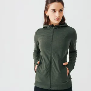 Women's Running Hooded Jacket Warm
