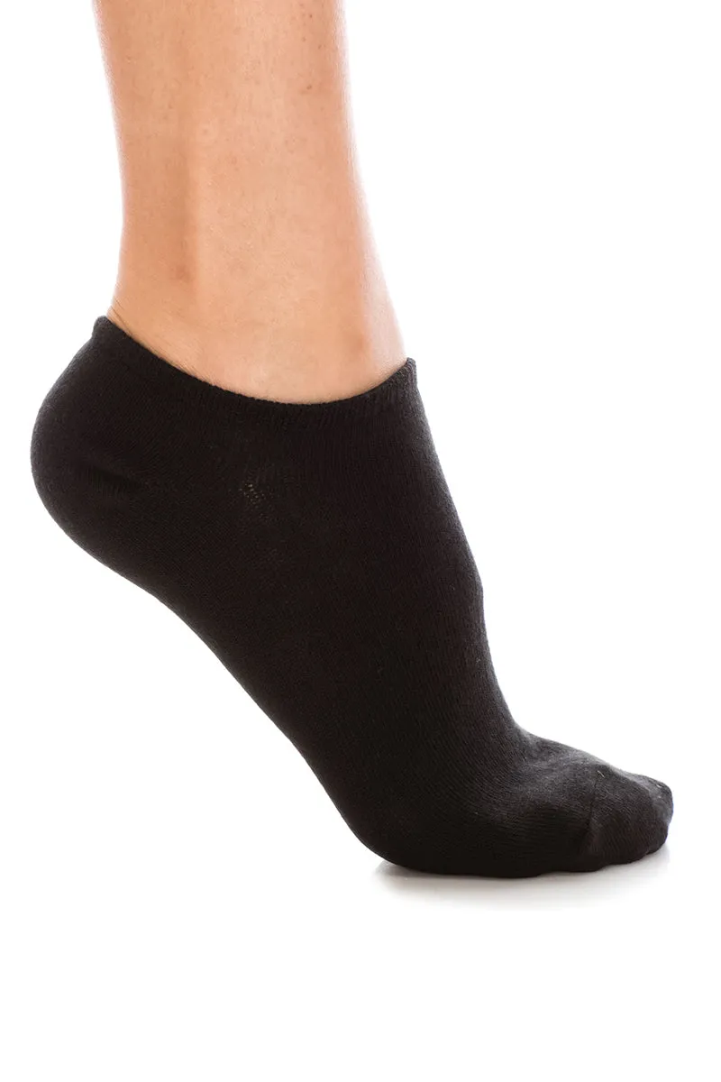 YM01 60 Pairs Shoe Size 6–9, Low-Cut Breathable Design, 4-Pair Bundles Made in Korea Women's Cotton Sneaker Socks