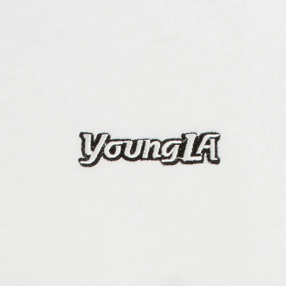 Young L.A Embroidered White Sweatshirt